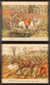 After George Herbert Jalland (British, 1863-1911) - Four humorous hunting scenes