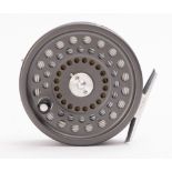 A Hardy Bros, Alnwick 'Marquis 8/9' 3.5' fly fishing reel. In blue Hardy Bros case.