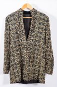 A modern Indian embroidered silk jacket.