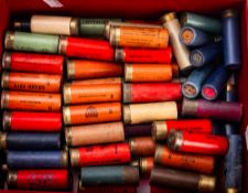 A mixed collection of 12 gauge cartridges. Including Holland & Holland, Eley, Poloxid and others.