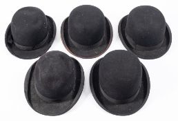 A G A Dunn & Co, London black felt bowler hat.
