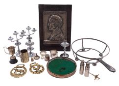 A mixed lot of silver plated wares & oth