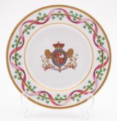 A Rostellan Ware pottery plate the centr