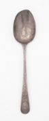 A George III silver tablespoon, Old Engl