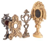 A Continental carved and giltwood monstrance, in Baroque taste,
