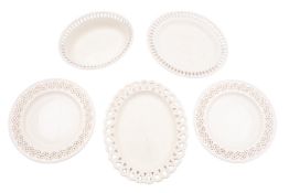 A group of Wedgwood and other white creamware,