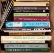 Various regional and other horological reference books to include Devon Clocks & Clockmakers,