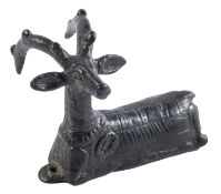 A BRONZE MODEL OF AN IBEX, AFTER THE ANTIQUE,