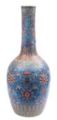 A massive Chinese famille rose 'lotus' bottle vase,