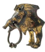 A ROMAN GILT BRONZE BOAR PROTOME, CIRCA 2ND-3RD CENTURY A.D., 3.8cm.