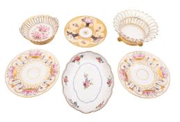A group of Coalport Improved Feldspar and John Rose & Co.