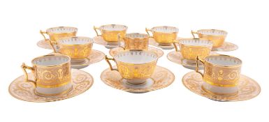 A Flight, Barr & Barr Worcester part tea service,