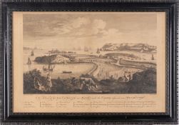 After George Lambert (1700-1765) and Samuel Scott (1702-1772) - A View of Plymouth Fort and St
