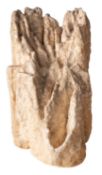 A calcite stalactite specimen,