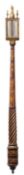 A 19th century lacquered stick barometer in the manner of Daniel Quare