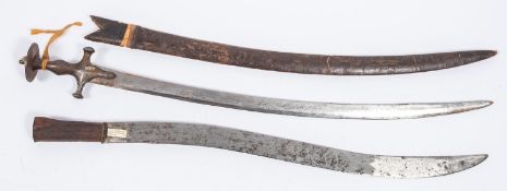 A late 19th century Indian tulwar, of traditional form,