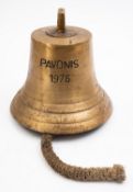 The ship's bell for the Dutch cargo vessel 'Pavonis' 1976,