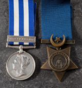 An Egypt pair to 'S Metters Pte RM' Egypt Medal with Tamaai clasp and Khedive's Star.