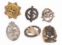 Six various German Army badges. *Notes- Sold as catalogued.
