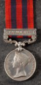 A Victorian India General Service Medal with Hazara 1888 clasp to '1098 Pte H Brown 2nd Bn