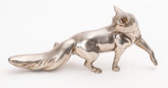 A 20th Century plated model of a fox.
