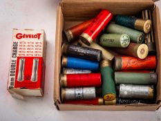 A part box of Gevelot 9mm double charge cartridges.