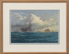 Rex Phillips (British, 1931-2015) - 'Daybreak, Monday 31st May 1982 ~ 51º 05'S,