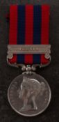 A Victorian India General Service Medal with Persia clasp to ' J Fulton 78th Highlanders',
