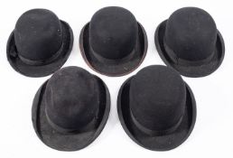 A G A Dunn & Co, London black felt bowler hat.