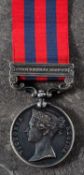 A Victorian India General Service Medal with Chin Lushai 1889-90 clasp to '1477 Pte W Cooper 1st