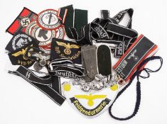 A group of various German Army badges and re-enactment insignia. *Notes- Sold as catalogued.