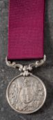 A Victorian Army Long Service & Good Conduct Medal to 'Qr Mr Sergt Instr A White Nanie Tal Depot'