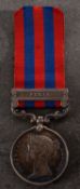 A Victorian India General Service Medal with Perak clasp to '1079 Pte T Martin 1/3rd Foot'.