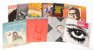 A small quantity of records, with a selection of LPs and singles, including The New York Dolls.
