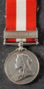 A Victorian Canada General Service Medal with Fenian Raid 1870 clasp to '1153Pte A Beaumont 47th