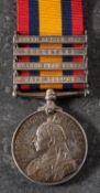 A Queens South Africa Medal with four clasps, Cape Colony, Orange Free State,