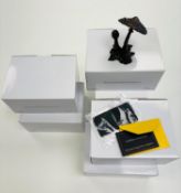 Richard Cooper Limited Edition Parasol Mushrooms x five boxed sculptures, each with certificate.