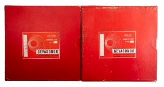 Hi Fi: Two 10” metal spools of Gevaert Gevasonor Open Reel Tape,