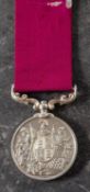 A Victorian Army Long Service & Good Conduct Medal to 'Hosp QM Sgt D Barry 13 Hussars' *Notes-