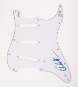 Chad Smith, Red Hot Chilli Peppers, a signed stratocaster style scratch plate.