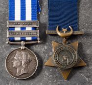 An Egypt pair to '3915Bur D E Houlden 9th Co C&TC' (Commissariate & Transport Corps) Egypt Medla