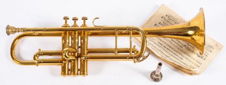 A Hawkes & Son, London Excelsior Class A trumpet.