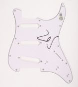 Steve Van Zandt, American Guitarist, a signed stratocaster style scratch plate.