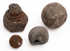 A cast lead cannon ball.