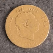 A George III half sovereign, laureate head,