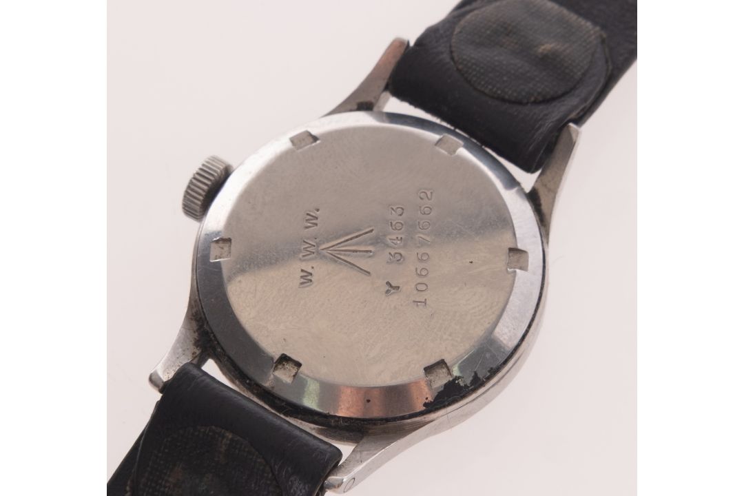 Omega, a gentleman's stainless steel British Military W.W.W "dirty dozen" wristwatch - Image 2 of 2
