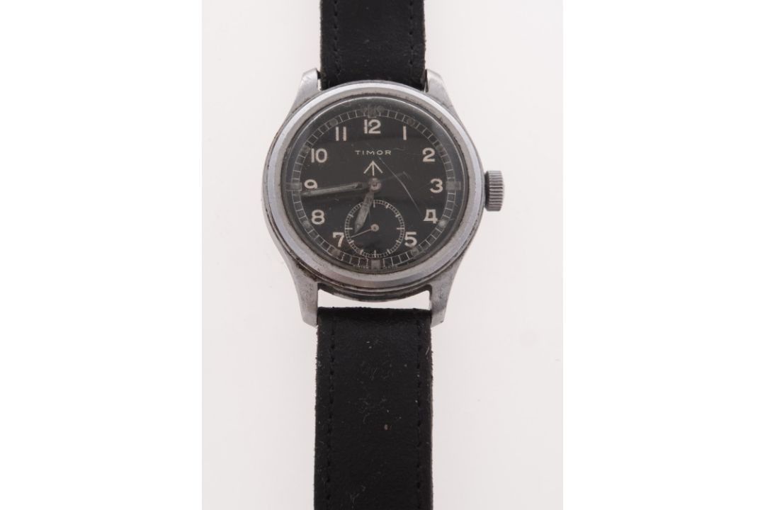 A gentleman's stainless steel British Military Timor "dirty dozen" wristwatch, - Image 1 of 2