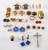 A collection of 925, white metal and costume jewellery,