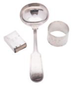 A George VI Scottish silver napkin ring, initialled, by Hamilton & Inches, Edinburgh 1941,