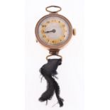 Movado, a lady's 9K gold wristwatch,